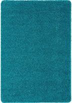 Washable Teal Shaggy Rug