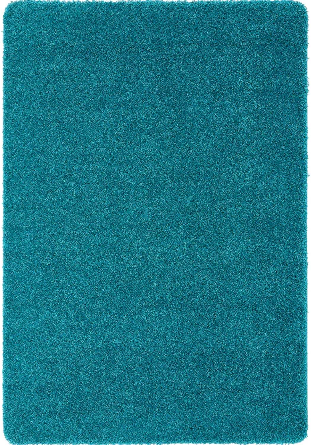 Washable Teal Shaggy Rug
