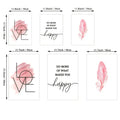 3-Piece Nordic Minimalist Poster Wall Art – Love & Feather Prints