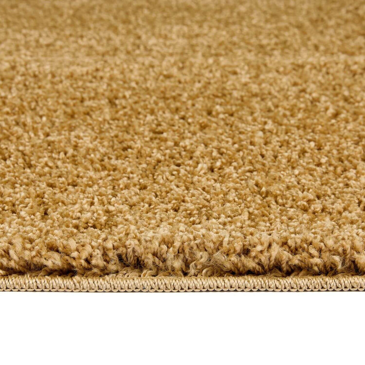 Washable Ochre Shaggy Rug