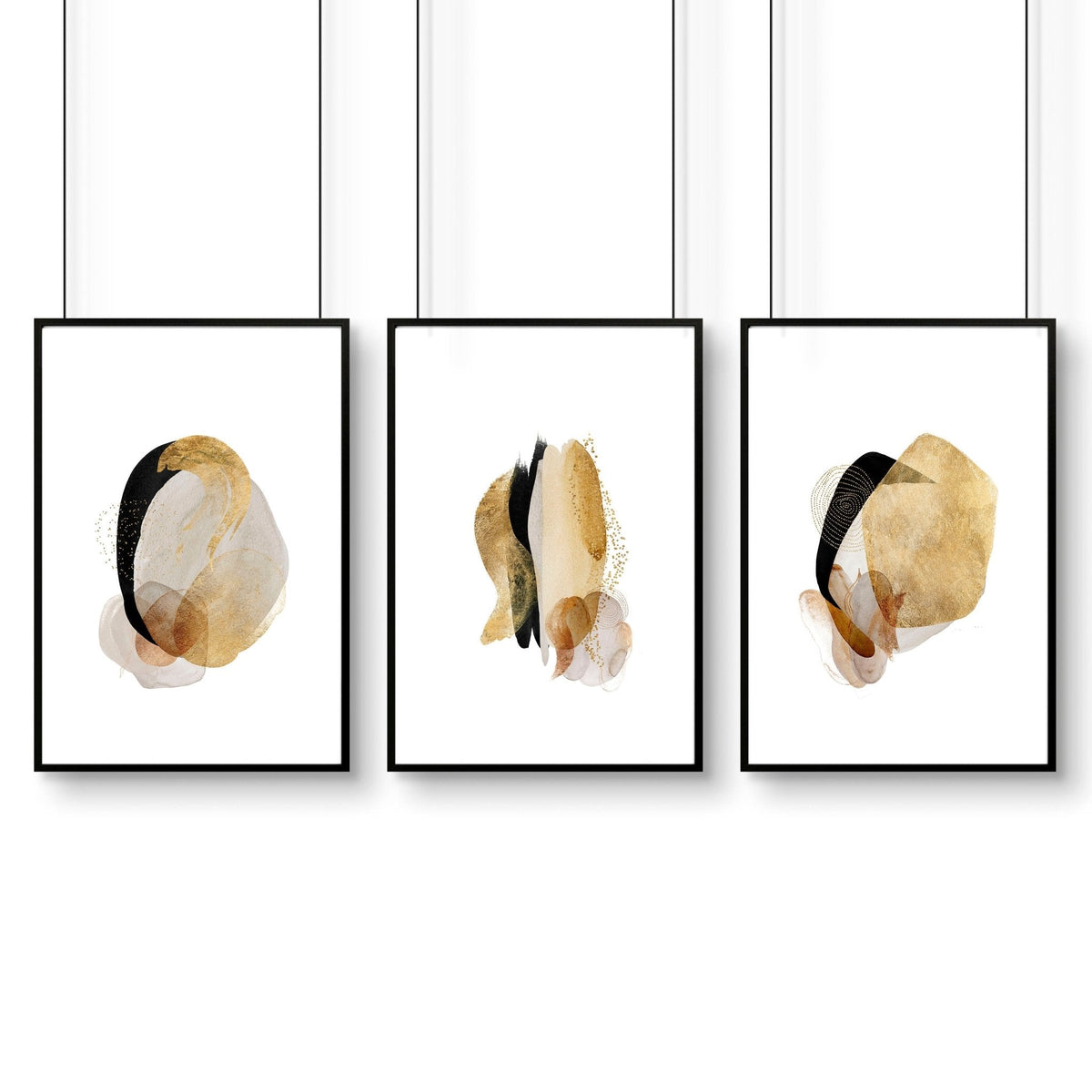 Abstract wall art for office | set of 3 wall art prints