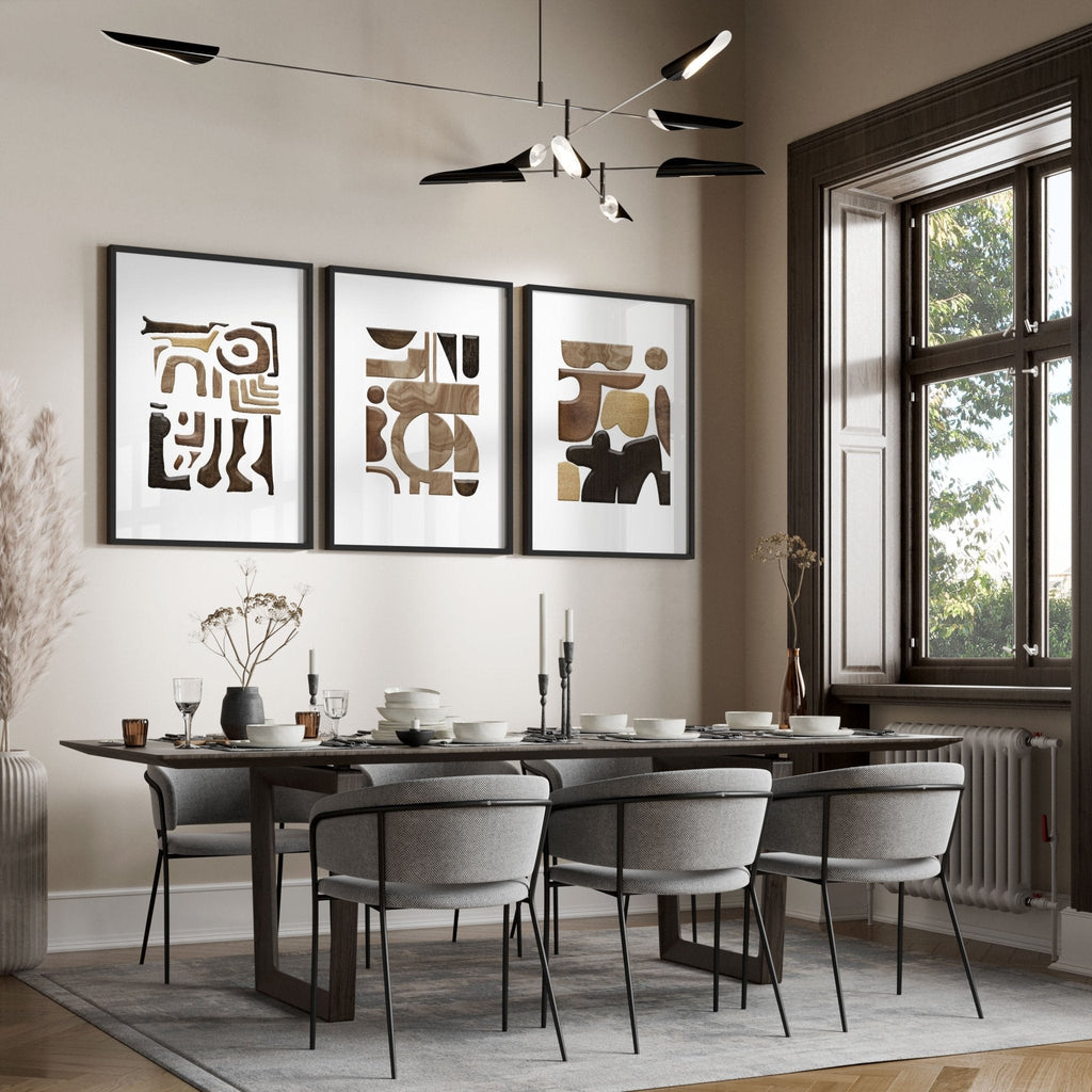 Abstract Wall Art Painting | Set of 3 wall art prints