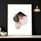 3 Set Wall Art – Abstract Blue Pink & Gold Prints
