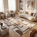 Loft Abstract Brown Rug