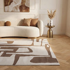 Loft Abstract Brown Rug