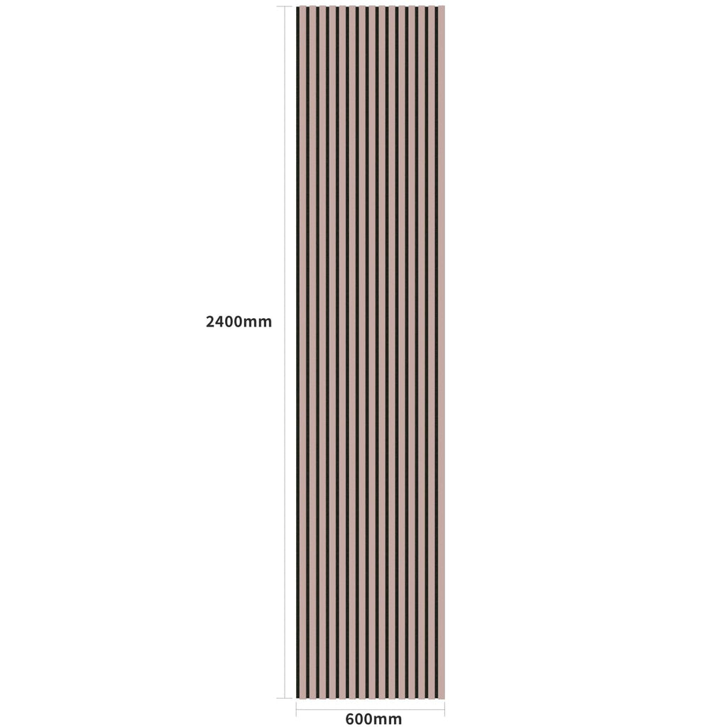 Acoustic Wall Panels in Dusky Pink with Black Backing
