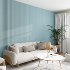 Acoustic Wall Panels in Baby Blue with Black Backing