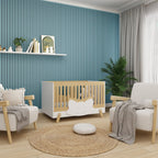 Acoustic Wall Panels in Baby Blue with Black Backing