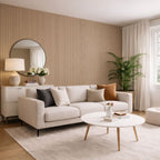 Acoustic Wall Panels in Biscuit with White Backing