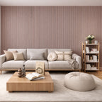 Acoustic Wall Panels in Dusky Pink with Black Backing