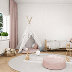 Acoustic Wall Panels in Off White Scallop with White Backing