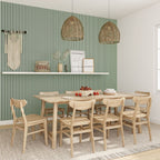 Acoustic Wall Panels in Pastel Green with Black Backing