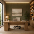 Acoustic Wall Panels in Vintage Sage Green with Black Backing