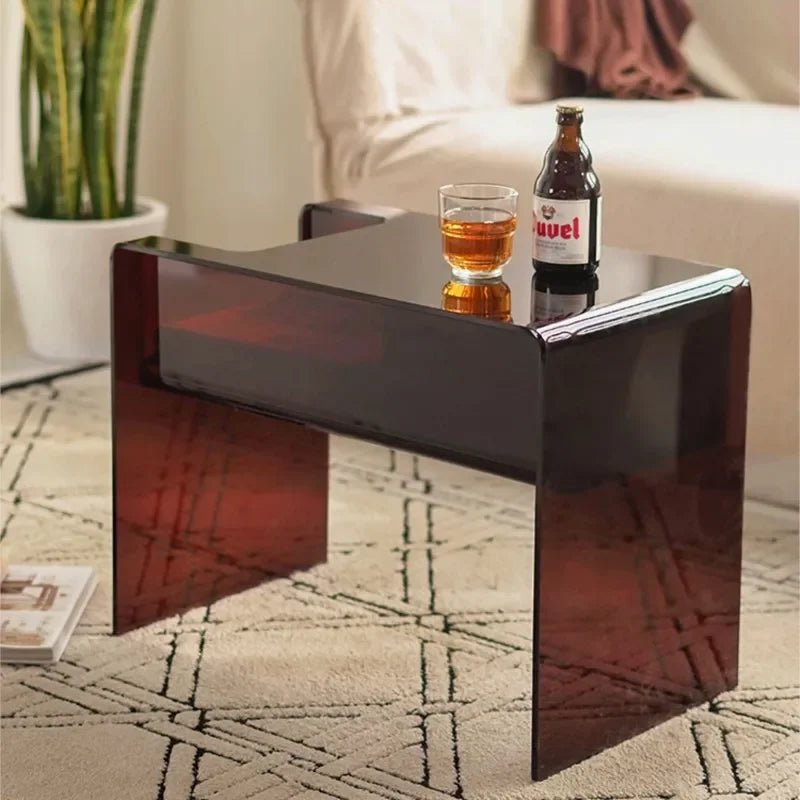 CONTROL Acrylic Transparent Small Coffee Table - MOOAZAA 