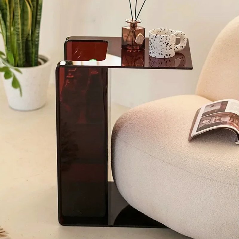 CONTROL Acrylic Transparent Small Coffee Table - MOOAZAA 