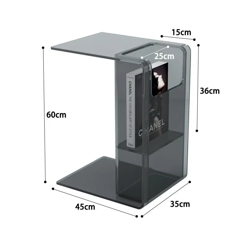 CONTROL Acrylic Transparent Small Coffee Table - MOOAZAA 