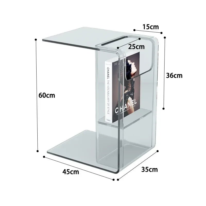 CONTROL Acrylic Transparent Small Coffee Table - MOOAZAA 
