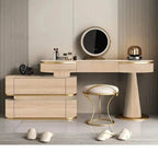 Aesthetic Storage Dresser Luxury Design Led Light Mirror - MOOAZAA