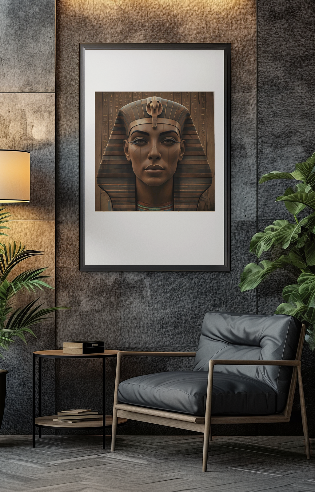 Egyptian Pharaoh Wall Art – Ancient Inspired Digtial Print
