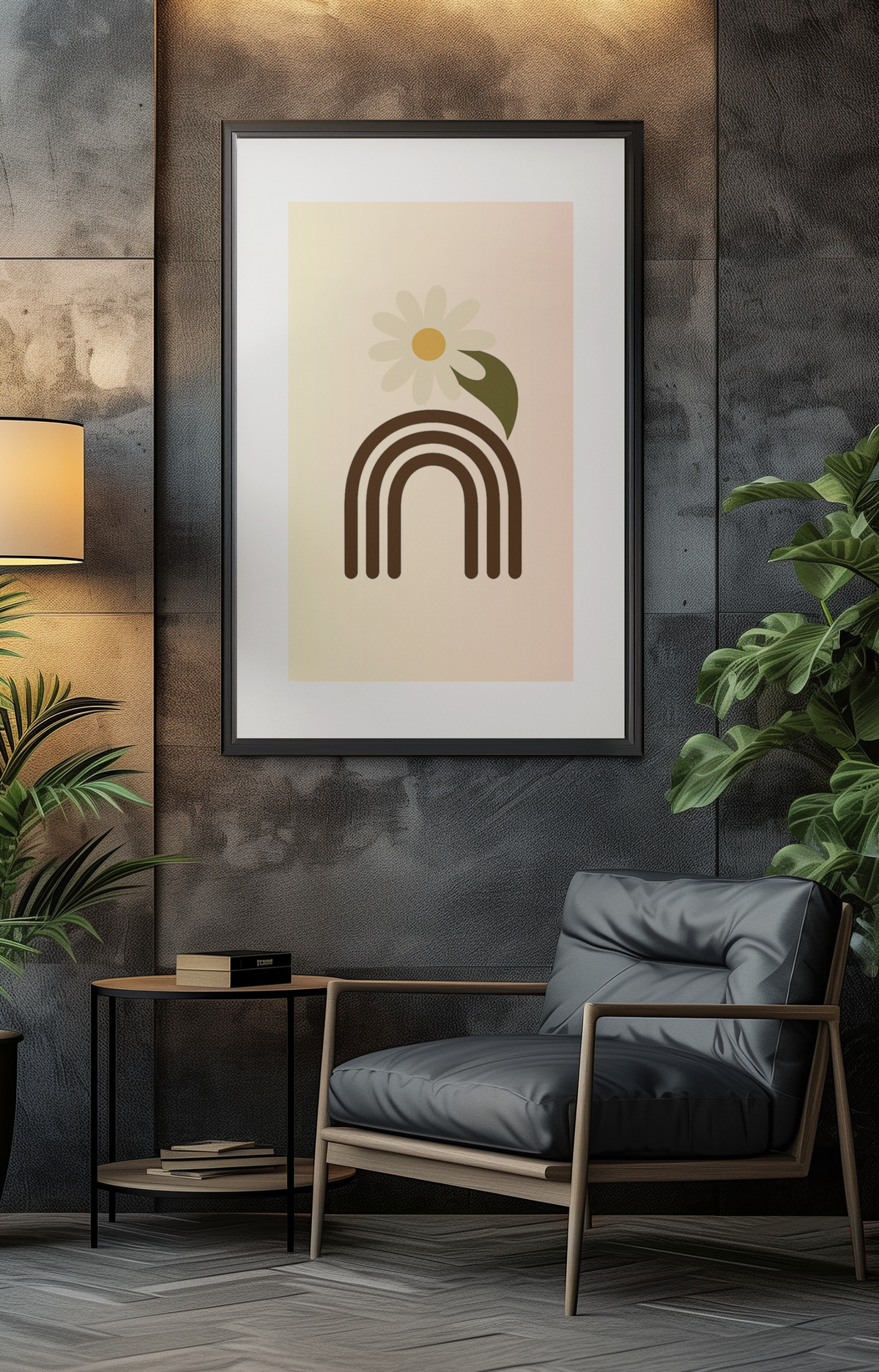 Minimalist Floral Daisy Print