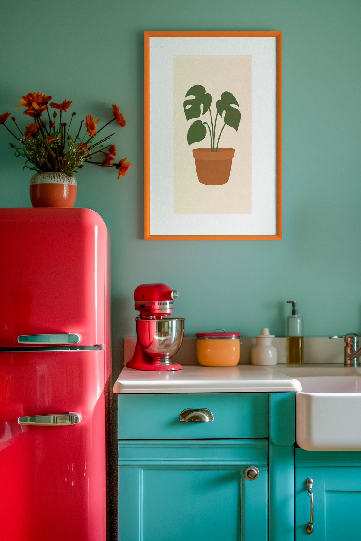 Minimalist Monstera Plant Print