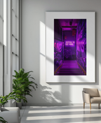 Graffiti Wall Art – Neon Urban Alley Print