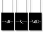 Anniversary wedding gifts | set of 3 wall art prints