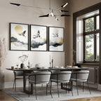 Art For Huge Wall | Set of 3 Asian Inspired Wall art Prints