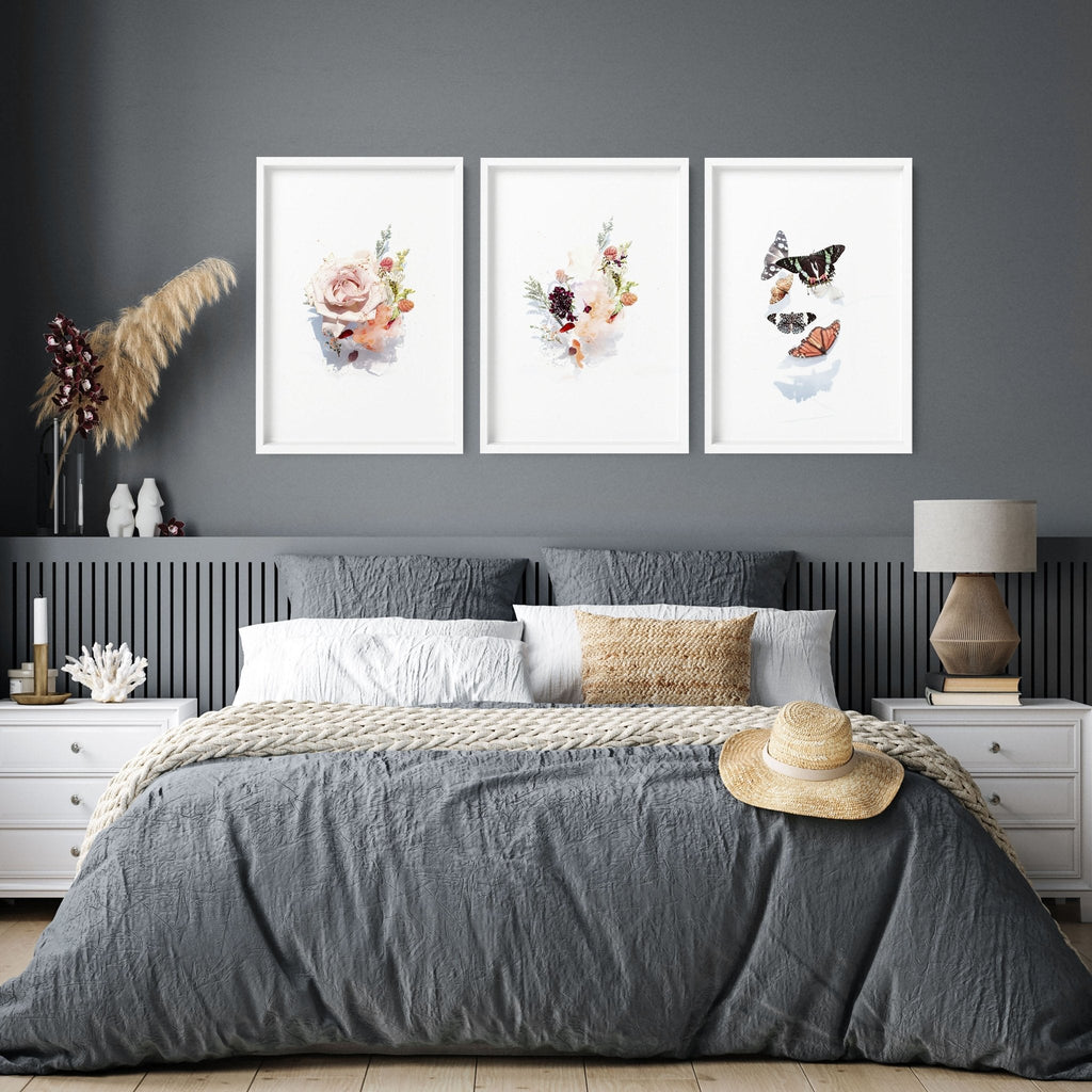 Art for the bedroom | set of 3 wall prints