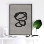 Abstract Art Set of 3 Prints | Neutral Minimalist Wall Art