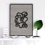 Abstract Art Set of 3 Prints | Neutral Minimalist Wall Art