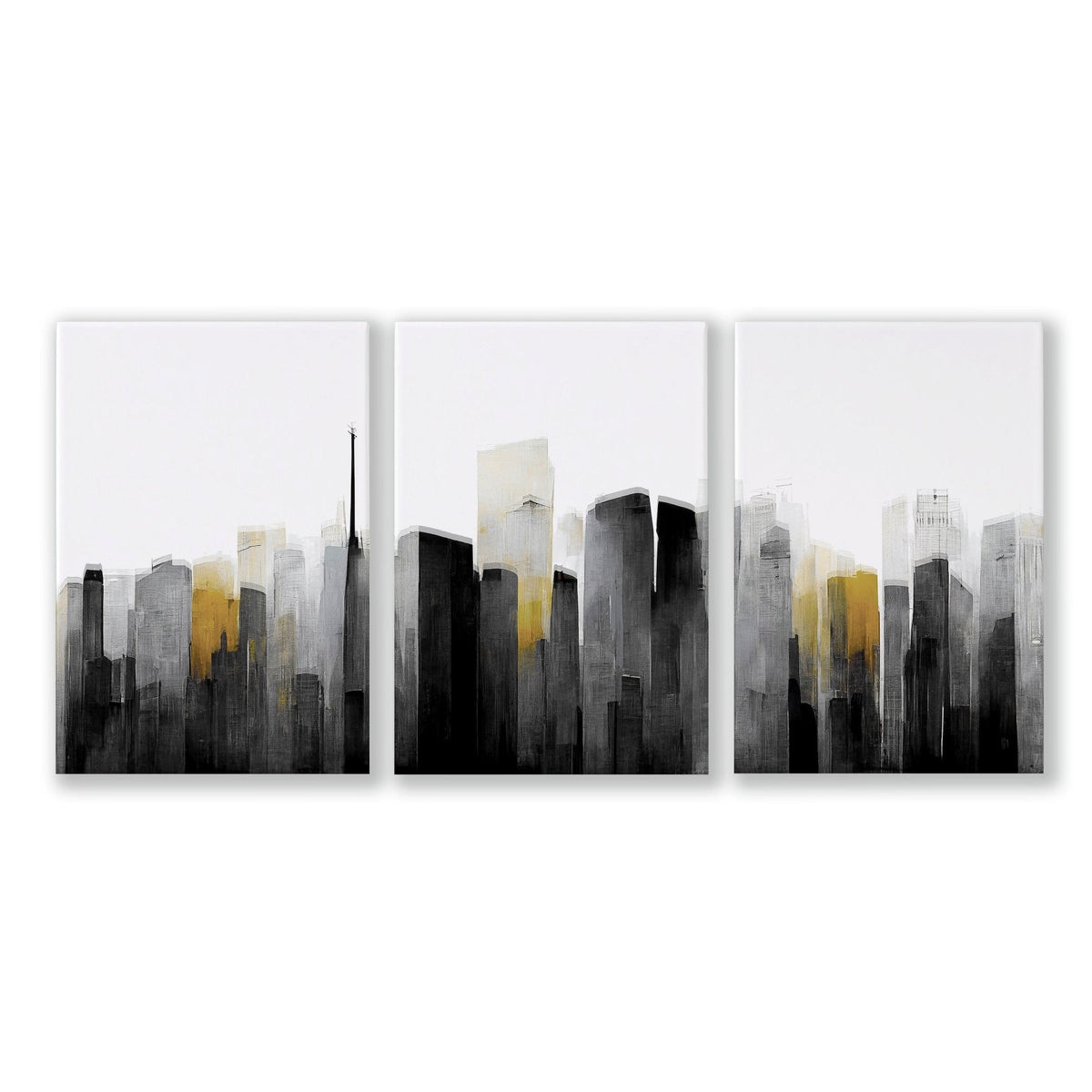 Art Prints Large | Set of 3 Urban Skyscrapers Wall art Prints