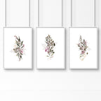 Artwork for kitchens | set of 3 Boho Chic wall art prints