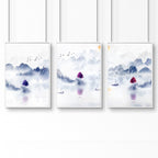 Artwork for the office | set of 3 framed wall art