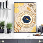 Artwork In Kitchen | Set of 3 Italian Lifestyle Wall art Prints