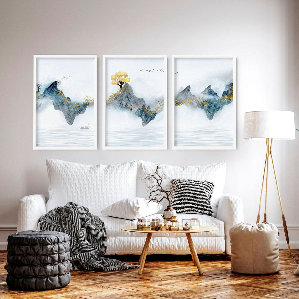 Asian Framed Wall Art – Set of 3 Prints