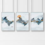 Asian Framed Wall Art – Set of 3 Prints