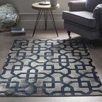 Avanti Navy Moroccan Rug - MOOAZAA