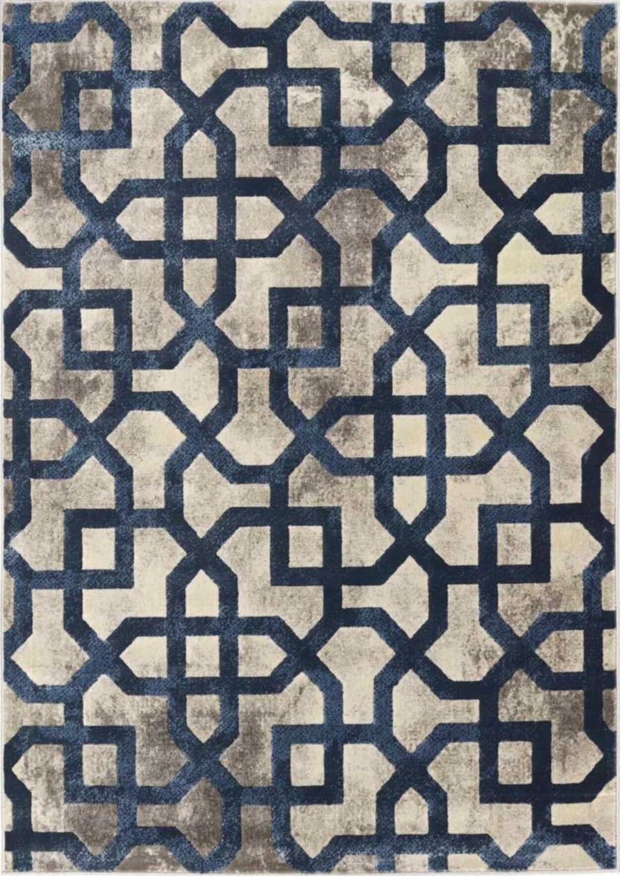 Avanti Navy Moroccan Rug - MOOAZAA