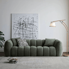 Aylet French Chenille Velvet 3 - Seater Segmented Sofa - MOOAZAA