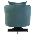 Azure Velvet Swivel Chair | Hale - MOOAZAA
