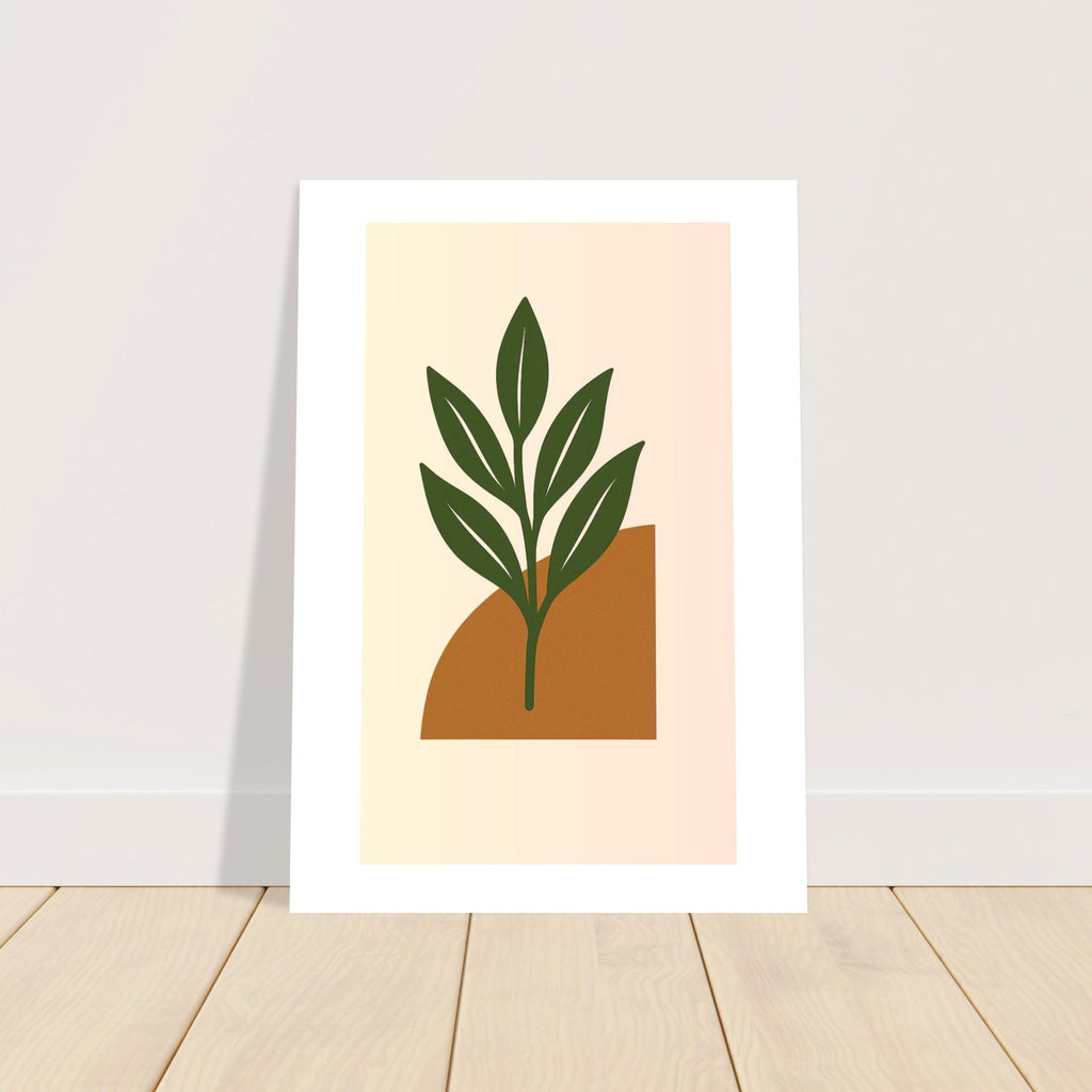 Botanical Wall Art - Green Leaf Print