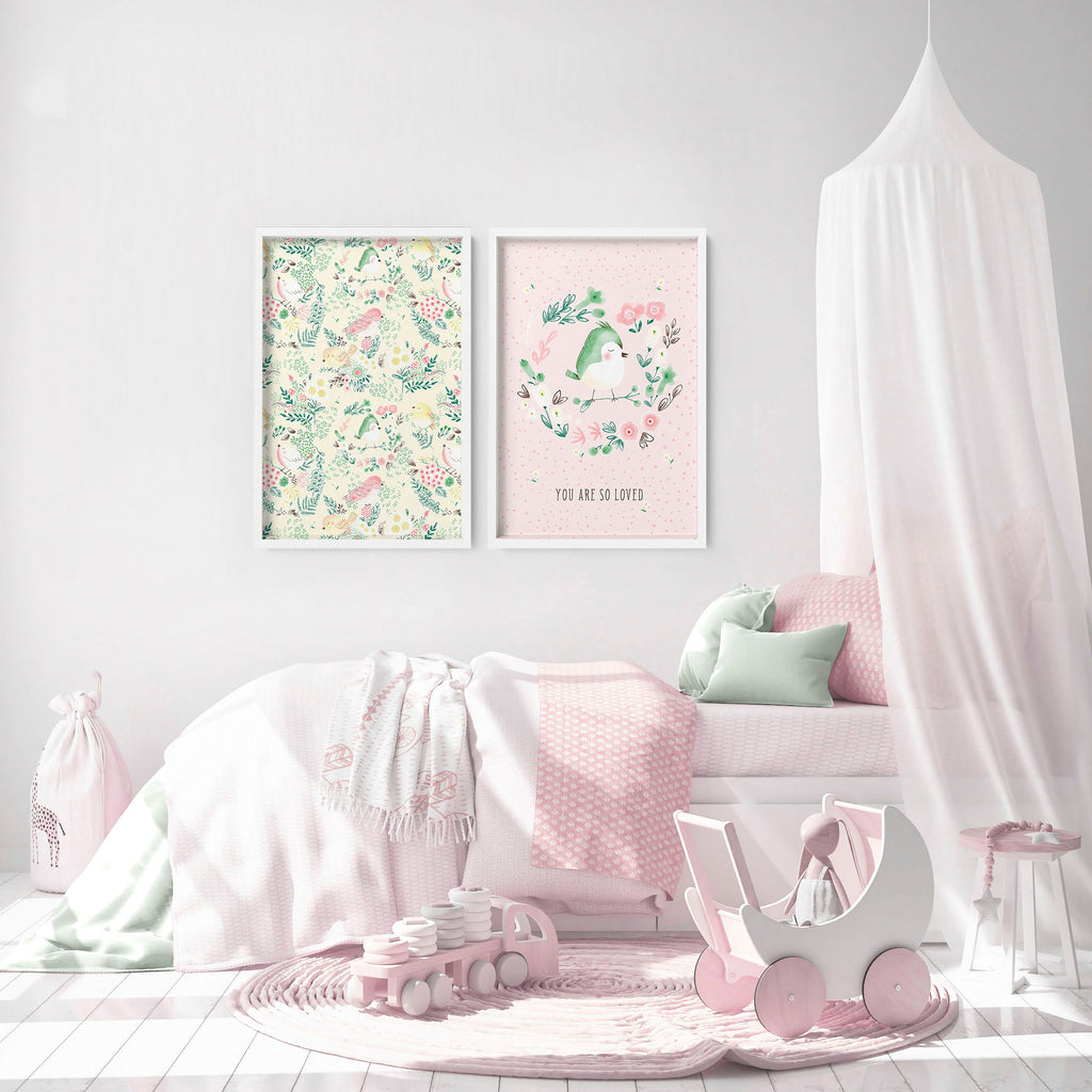 Nursery wall art decor | set of 2 wall art prints