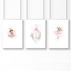Ballerina Prints | Set of 3 wall art prints
