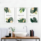 Art prints for the bathroom | set of 3 wall art prints