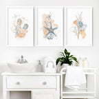 Art wall for bathroom | set of 3 wall art prints