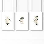 Bathroom Pictures for Wall – Shabby Chic Set of 3