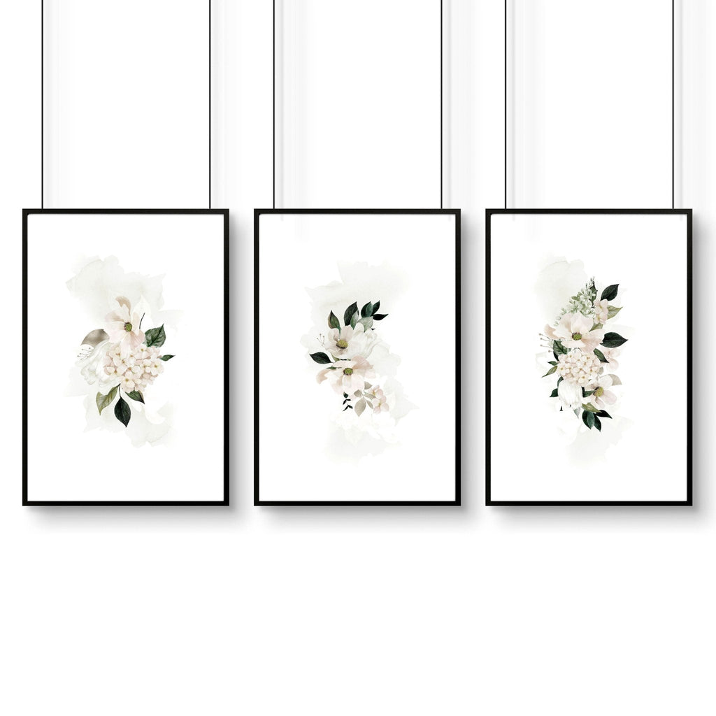 Bathroom Pictures for Wall – Shabby Chic Set of 3