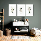 Bathroom Pictures for Wall – Shabby Chic Set of 3