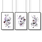 Bathroom Shabby chic wall decor | set of 3 framed wall art